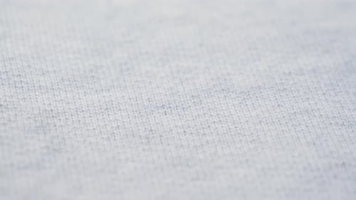 White Cotton Fabric Closeup of the Fabric Texture