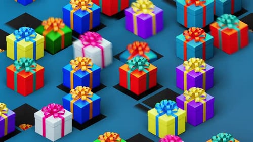 dynamic background with gifts