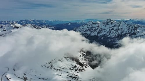 Snow Alp Mountain Range Landscape