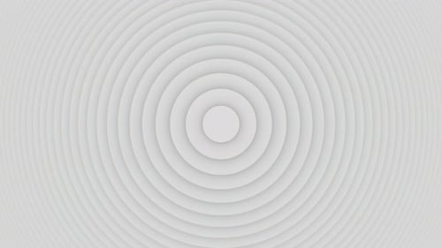 Abstract Simple Concentric White Circle Rings Slowly Expanding Inward - 4K
