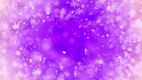 Christmas Snowfall Frame Background Loop V10