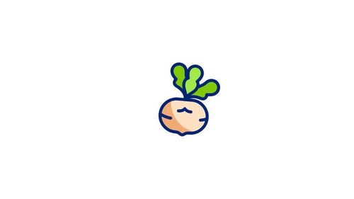 Kohlrabi Animated Icon