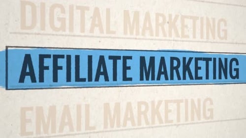 Affiliate Marketing Highlighted Scrolling Title Animation
