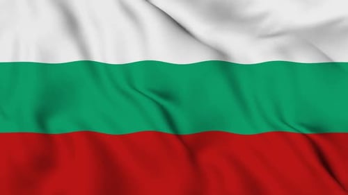 Realistic Waving Fabric Animation of the Bulgarian Flag
