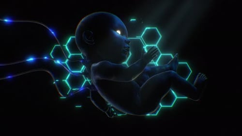 Synthetic Human Baby VJ Loop