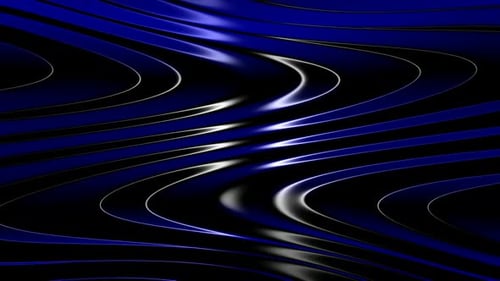 Abstract Blue Fluid Waves Looping Background Animation