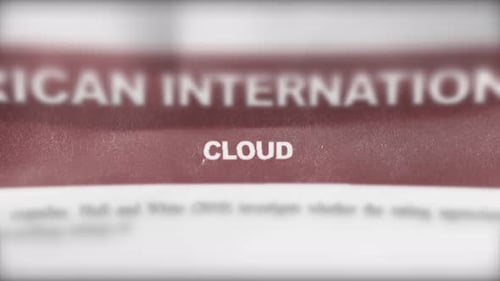 Cloud Breaking News Photoreal Newspaper