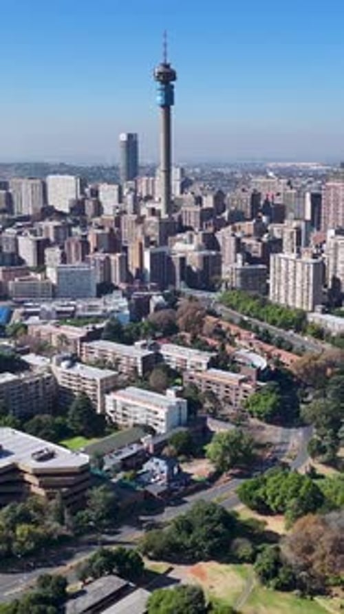Johannesburg Skyline At Johannesburg In Gauteng South Africa.
