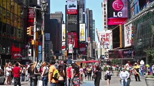 NEW YORK - MAY 19: Times Square Traffic at Daytime, on May