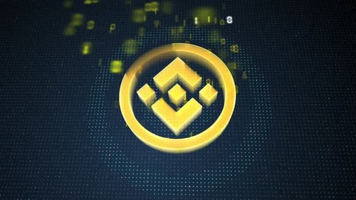 Digital Technology Logo Reveal with Binary Code Animation