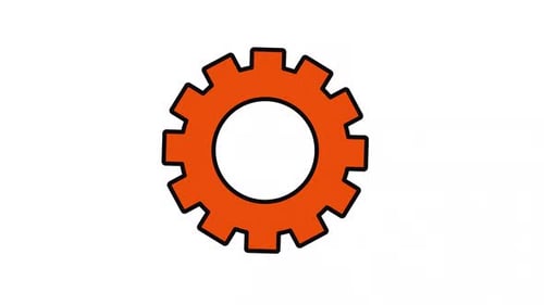 Animation des Zahnradsymbols