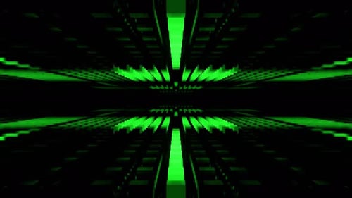 Green Neon Flashing Disco Retro Light Background Vj Loop In 4K
