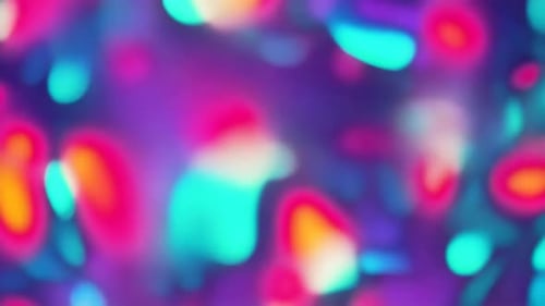 Fluid Neon Abstract Flowing Background Loop