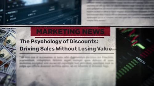 The Psychology Of Discounts Driving Sales Without Losing Value Headline Title On Newspaper