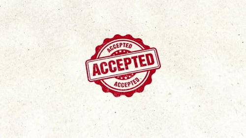 Accepted Rubber Stamp Seal