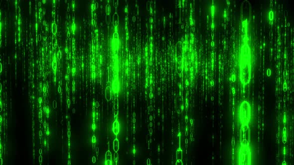 High Tech Digital Matrix Binary Code Falling. Matrix Code Falling ...
