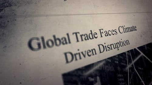 Grungy Glitch Newspaper Headline Title Reveal