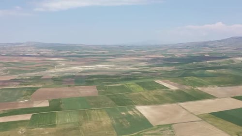 Aerial View Of Fertile Farmland