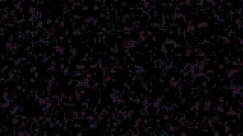 Abstract Digital Pixelated Dots Grid Seamless Loop Background