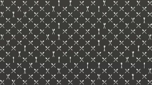 Animated Cutlery Pattern Background Loop for Food Videos