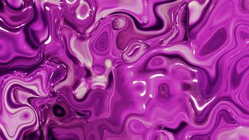 Abstract Purple Fluid Marble Liquid Swirls Motion Background