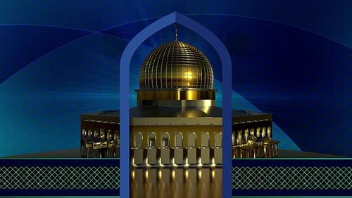 Islamic Background With Mosque