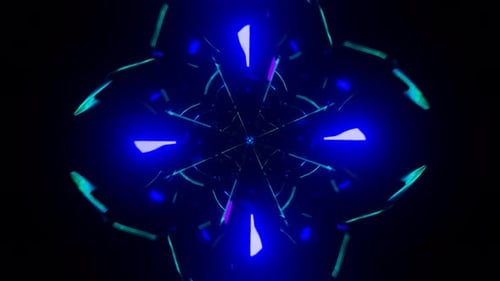 Energetic VJ Loop Showcasing a Hypnotic and Vibrant Neon Backdrop