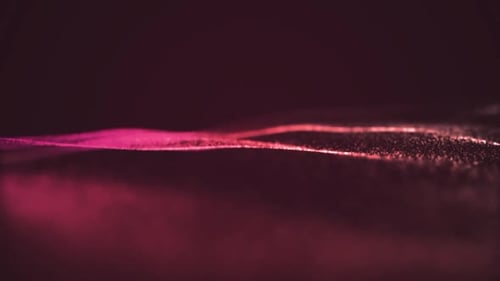 Abstract Flowing Digital Particle Wave Background