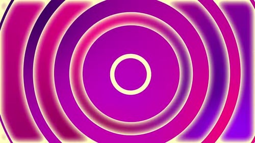 Pink Purple Neon Rings Tunnel Background