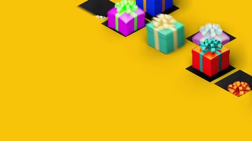 dynamic background with gifts