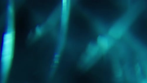 Abstract Turquoise Light Leaks and Bokeh Effects