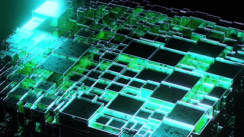 Abstract 3 D Cubes Background
