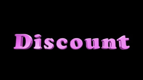 Discount Text Animated Loop