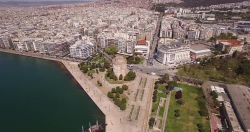 Aerial View of Thessaloniki Panorama