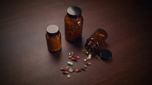 Hintergrund verschiedener pharmazeutischer Arzneimittel, Pillen, Medikamente im Gesundheitswesen