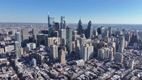 Downtown Philadelphia At Philadelphia In Pennsylvania United States.