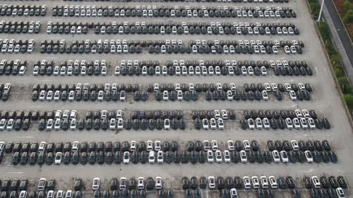 Parking lot in factory