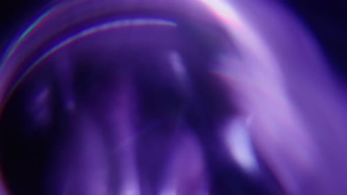 Abstract Purple and White Light Streaks with Rainbow Highlights