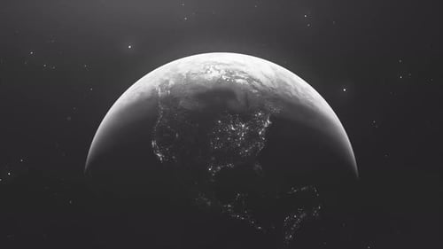 Realistic 3D Rotating Earth from Space