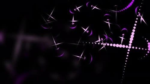 Abstract Neon Particle Curves Background 4K