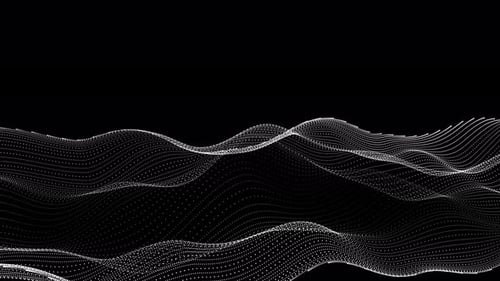 Abstract Digital Waveform Grid Particles Background