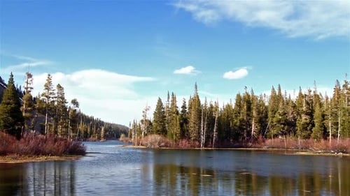 Mountain Lake at Sunset, Time Lapse Adventure