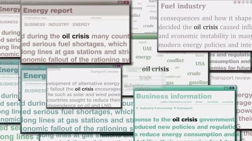 Animated Digital Windows with Kinetic Text Overlays and Word Clouds