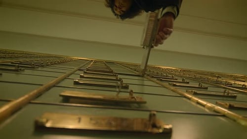 Businesswoman Entering Bank Safe Vault Room Storing Silver Bullion Deposit