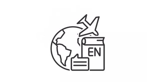 Language Learning Abroad Animation