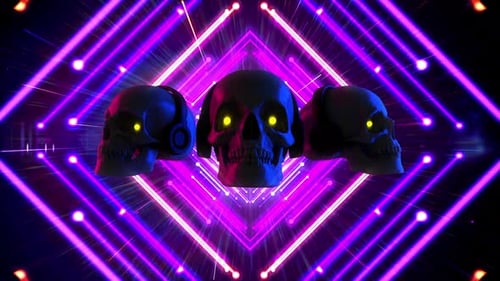 Halloween DJ Party Background