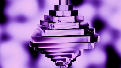 3D Geometric Animation Background