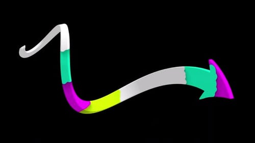 Arrow Pulsing Colours Reveal