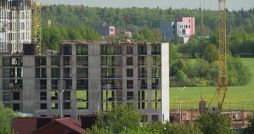 Construction Crane Is Involved In