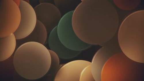 Trendy 1970s Retro Spheres Motion Background